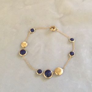 Marco Bicego Lapis and Gold Chain Bracelet
